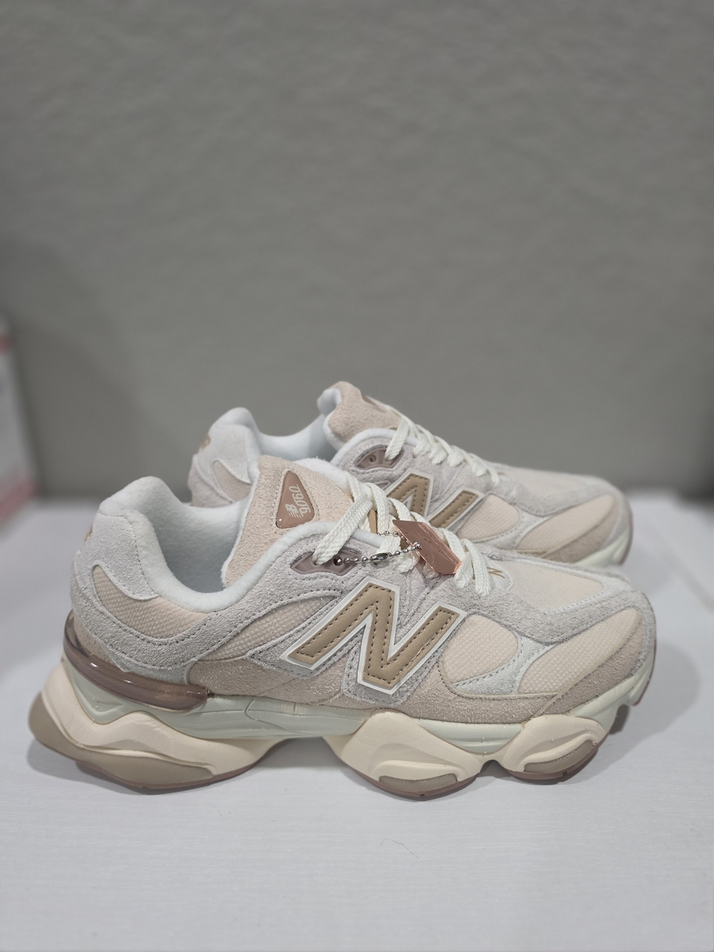 New Balance 9060 Bisque Sea Salt Athletic Sneakers